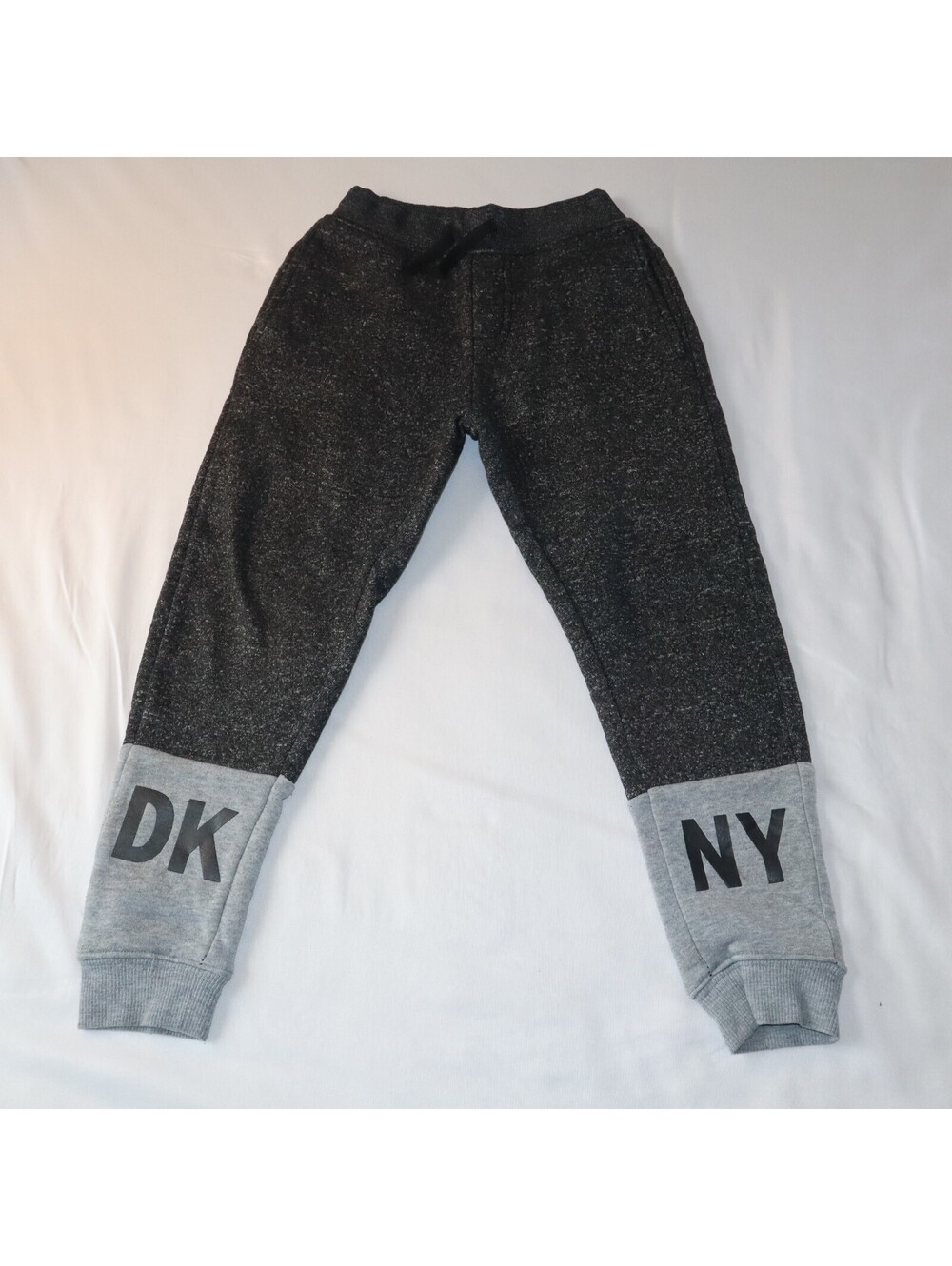 DKNY Boys Jogger Sweatpants Size 7 Black Gray